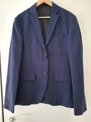 Σακάκι ανδρικό H&M μπλε slim fit μεταχειρισμένο μέγεθος M