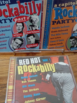 A Capitol Rockabilly Party and Red Hot Rockabilly 3 CD set like new