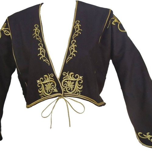 Gold Embroidered Women's Zaketa Kontogouni Traditional Costume new