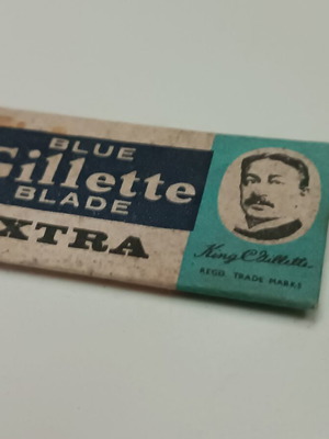 Gillette Blade Extra vintage μπλε, καινούργιο από δεκαετία 60