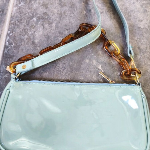 Shein green chain handbag used with strap