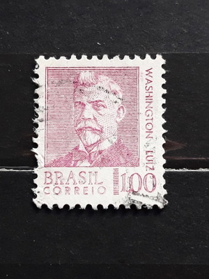 Brazil 1968 stamp like new, President Washington Luiz Pereira de Souza