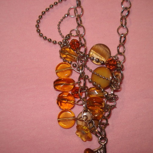Unique necklace with various stones like new