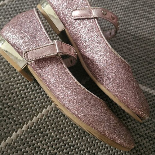 Ballerina shoes like new, size 29, glitter