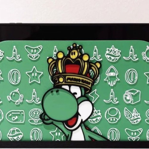 Nintendo Switch dock cover with Yoshi, Zelda, or Pokémon design