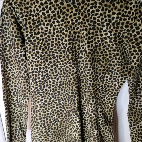 Leopard turtleneck long sleeve with zipper new, vintage unisex