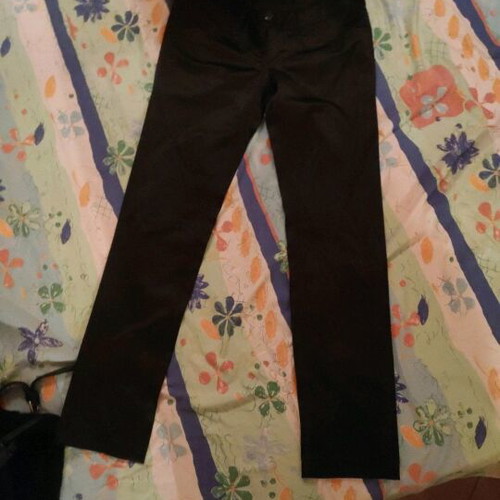 Satin pants straight fit like new, size S