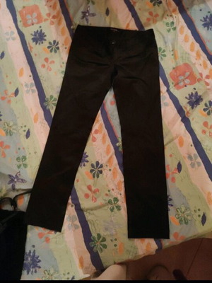 Satin pants straight fit like new, size S