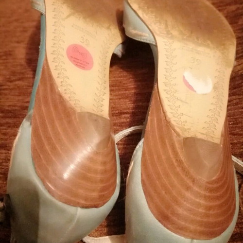 Zara women's turquoise ballerina shoes like new
