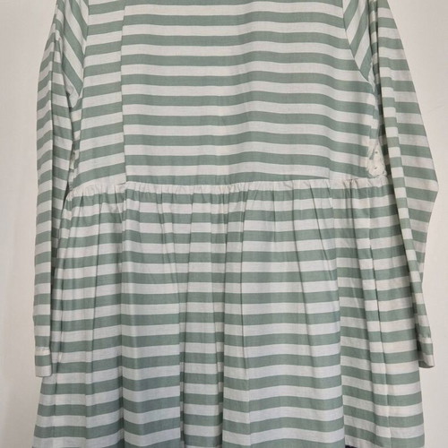 Madame Shoushou dress like new with pockets and embroidery, turquoise and white, size S