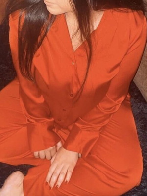 Satin set Zara red like new women's
