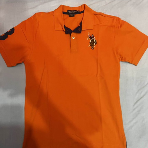 U.S. Polo Assn. children's polo shirt XL new, orange
