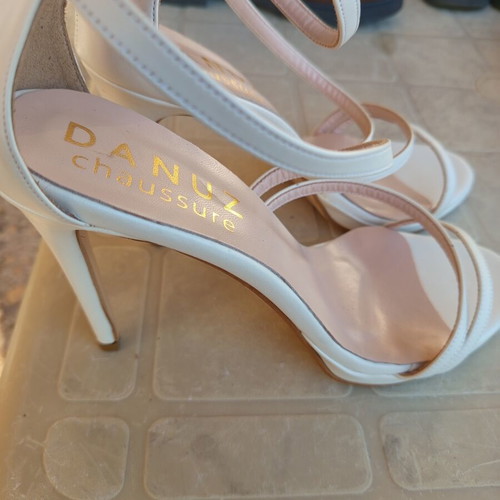 Danuz white sandals new, size 39, heel height 11 cm