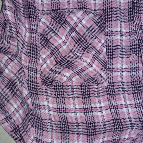 Benetton Girls' Shirt 11-12 Years Like New, Pink Checked