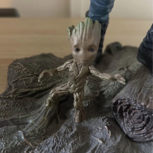 Diamond Select Toys Drax and Groot diorama like new, Guardians of the Galaxy vol.2
