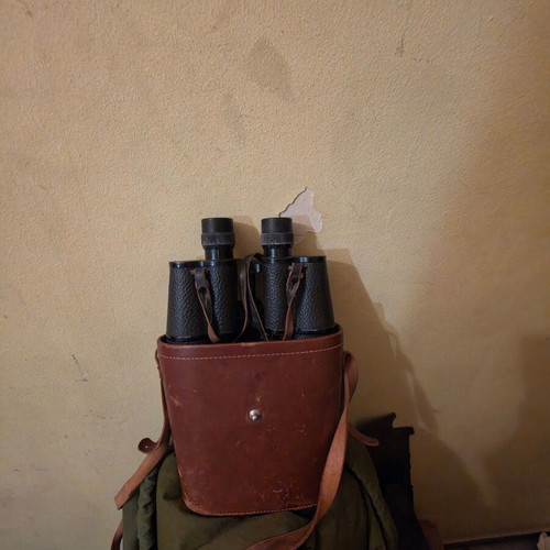 Zeiss binoculars 1940 Greek army WWII with original leather case