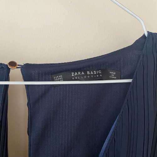 Zara navy blue jumpsuit brand new, size XS