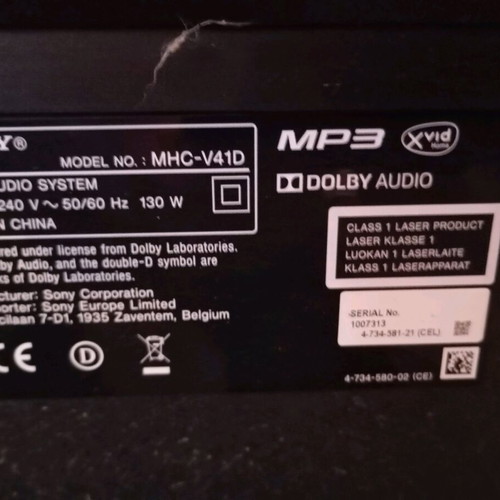 Sony MHC V41D Party Box σαν καινούργιο με 300W, καραόκε και εφέ