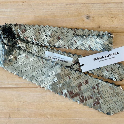 Vassia Kostara Silver Jackson Tie new with tags