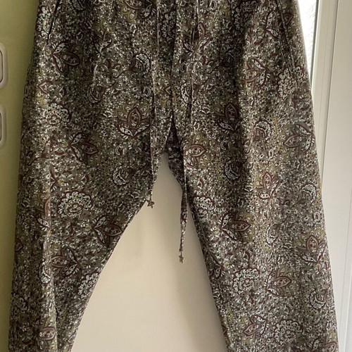 Zara women's pants used, size M 38 10, elastic waist, linen