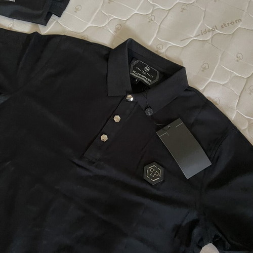 Philipp Plein Polo Black with Strass Logo used like new