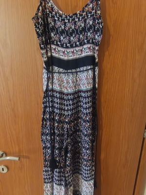 Lynne summer jumpsuit, medium size, black and multicolor