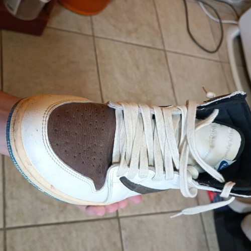 Jordan 1 High Travis Scott Custom Shoe Like New Size 44
