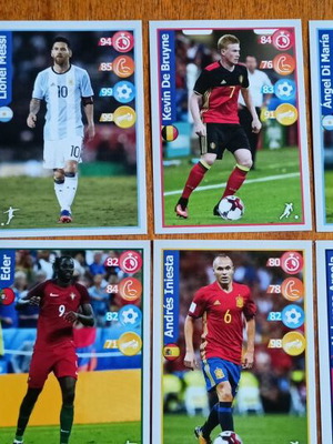 Panini Football Superstar Kelloggs Russia World Cup 2018 stickers new, pack of 15