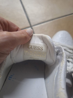Guess sneakers white size 37 used, athletic style