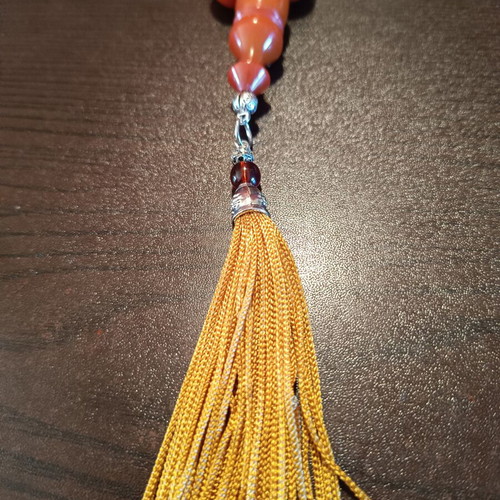 Mastic Worry Beads with 33 Beads and Silk Tassel