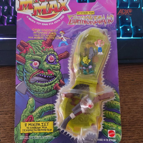 Mighty Max versus Ax Man card new, sealed