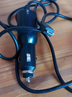 Car charger mini USB with adapter for micro USB used