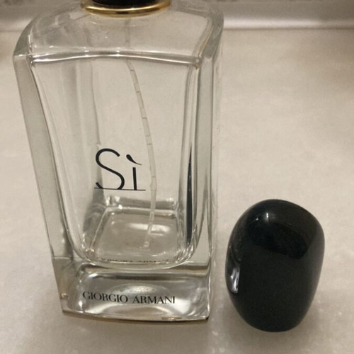 Si Giorgio Armani empty perfume bottle used