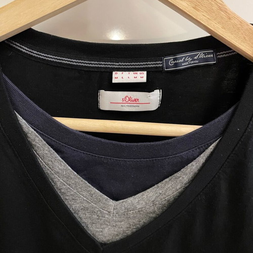 Marks & Spencer blazer set grey and S.Oliver t-shirt like new, size M-L