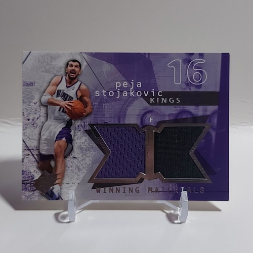 Peja Stojakovic 2004 Upper Deck Jersey Patch Winning Materials like new