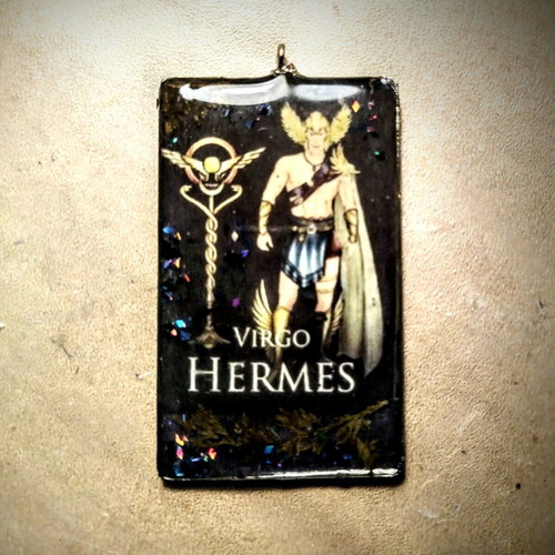 Small Hermes frame new, handmade with steel and crystals