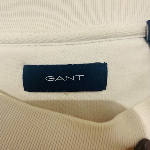 Gant women's sweatshirt used, size M, white with back stain