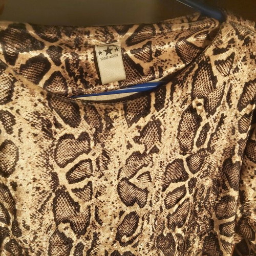Mini leopard dress size large made in Italy like new