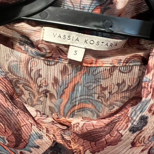 Vassia Kostara set with wrap skirt and shirt like new