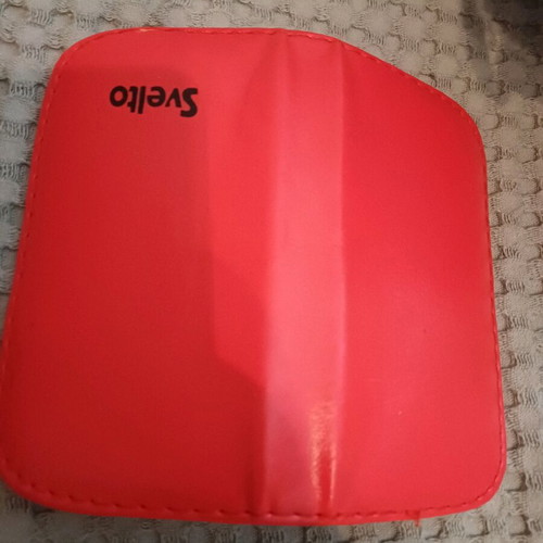 Makeup brush case with mirror unused