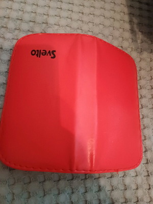 Makeup brush case with mirror unused