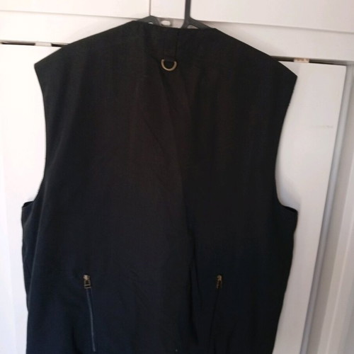 Cargo sleeveless vest used xl black with pockets