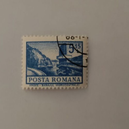 Romanian Stamp Barajul Hidrocentralei like new, collectible
