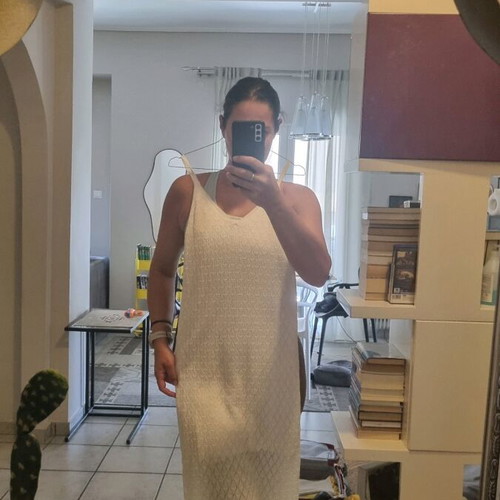 Knitted long dress like new, size M