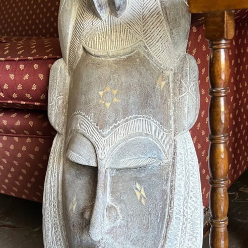 Handmade woodcarved mask used from Africa 75x26