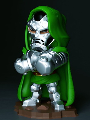 3D Dr. Doom model new, painted ready 10 centimeters