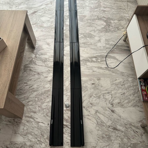 Universal car side skirts new, 2 pairs with screws