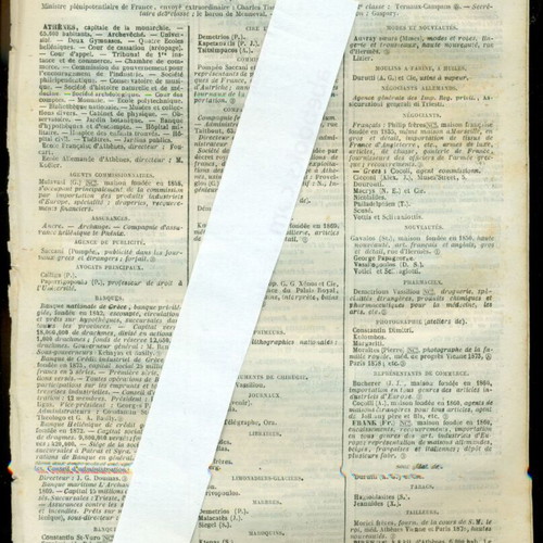Reprint Greece and Ionian Islands used from French guide 1879