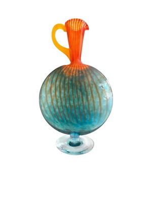 Kosta Boda Sweden Kjell Engman Vintage 1989 Postmodern Scandinavian Art Glass Bon Bon like new