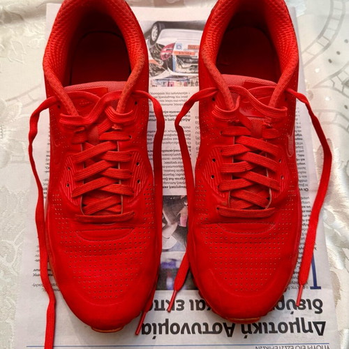 Nike Air Max 90 Ultra Moire used, bright crimson red, size 44